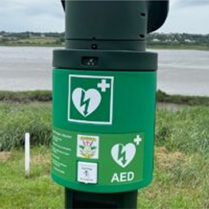 Solar Powered AED Cabinet