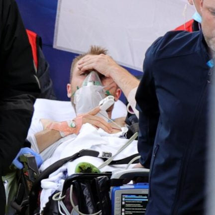 Christian Eriksen was saved by the use of a Defibrillator & CPR