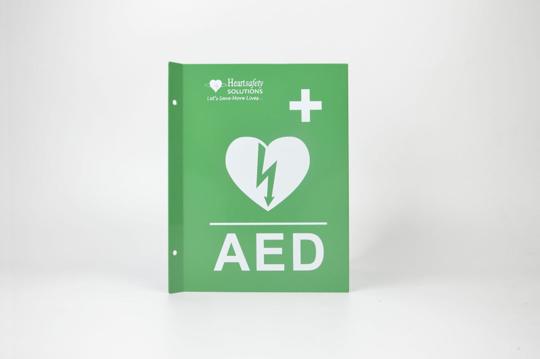 3D Metal Defibrillator AED Wall Sign