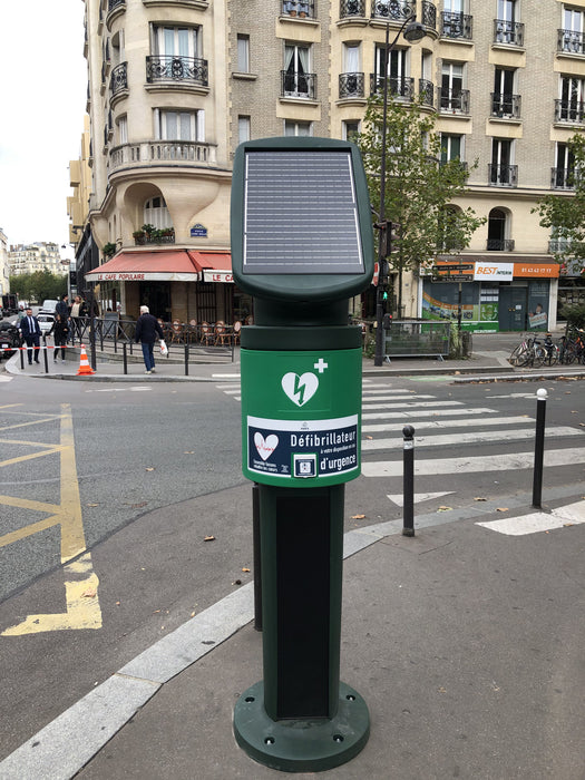 AIVIA AED Protect Solar Powered Outdoor Defibrillator Cabinet