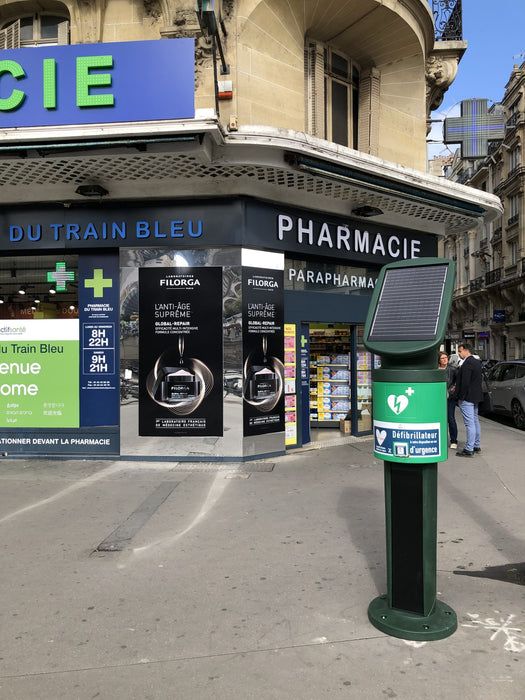 AIVIA AED Protect Solar Powered Outdoor Defibrillator Cabinet